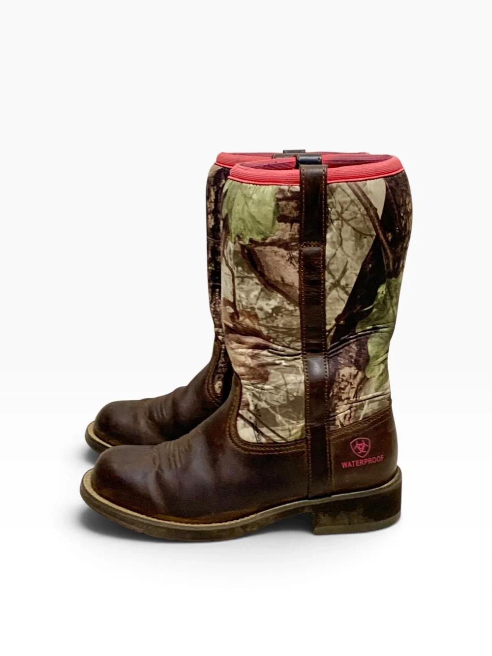 Women’s Ariat #10016244 Leather & Neoprene Camo Hunting Boots Size 9.5B
